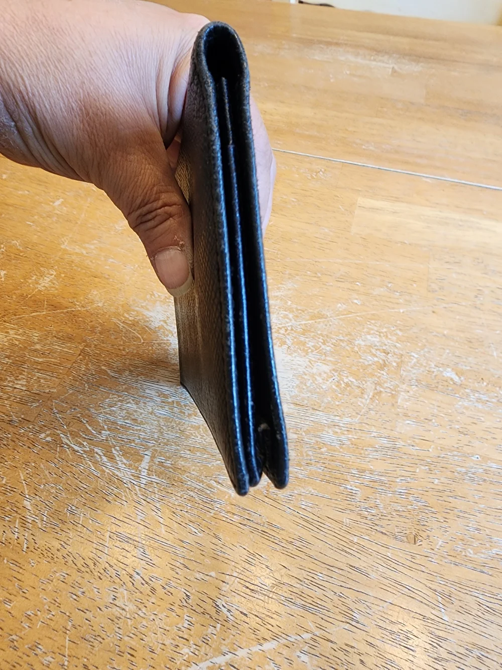 Louis Vuitton Black Taiga Leather Brazza Long Wallet